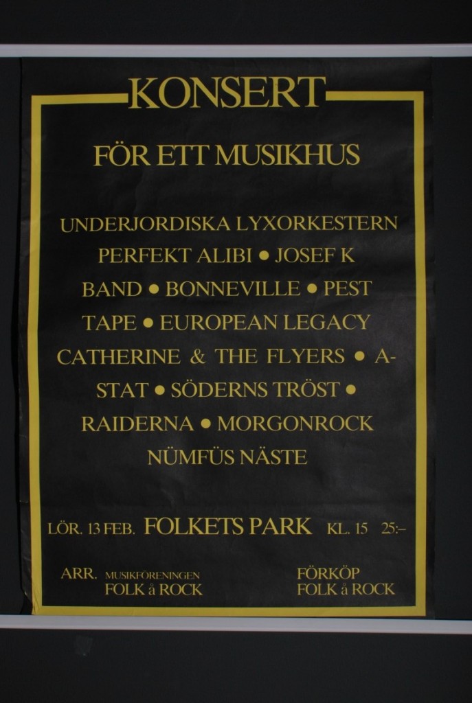 Affisch, Konsert för ett musikhus